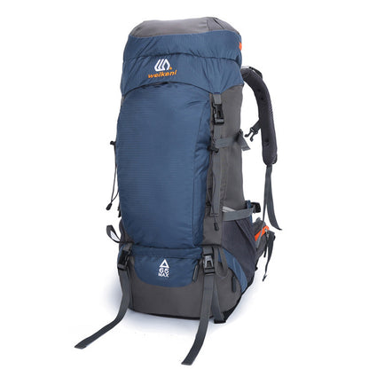 65L Waterproof Hiking & Camping Backpack 65l-blue by HitMyNeed