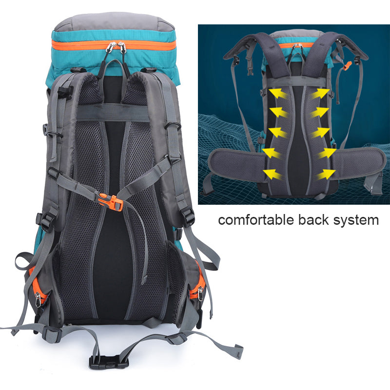 65L Waterproof Hiking & Camping Backpack by HitMyNeed