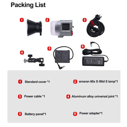 65W Bi-Color Portable LED Video Light 2700-6500K by HitMyNeed