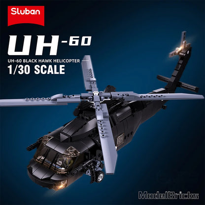 692PCS UH-60L Medical Rescue Black Hawk Block Set by HitMyNeed