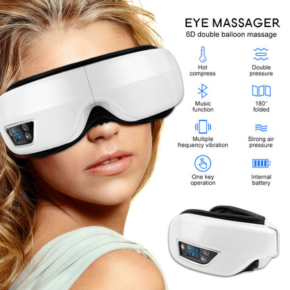 6D Smart Eye Massager with Heat and Bluetooth Music by HitMyNeed