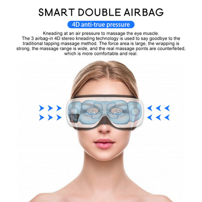 6D Smart Eye Massager with Heat and Bluetooth Music by HitMyNeed