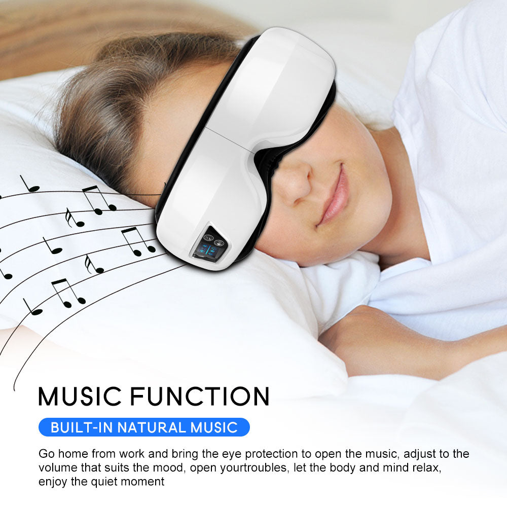 6D Smart Eye Massager with Heat and Bluetooth Music by HitMyNeed