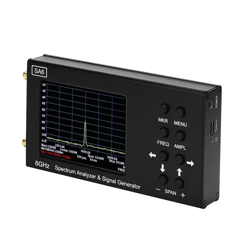 6GHz Portable Spectrum Analyzer & Tracking Generator by HitMyNeed