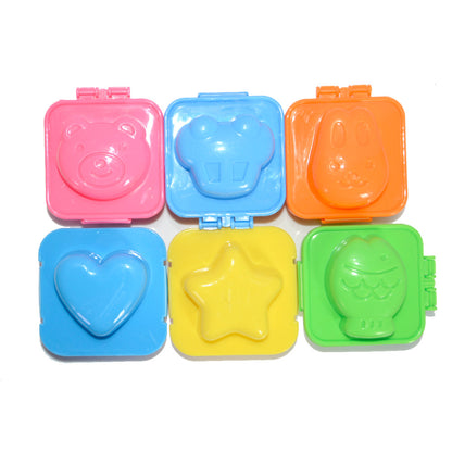 6pc 3D Cartoon Food Mold Set for Kids Meals by HitMyNeed