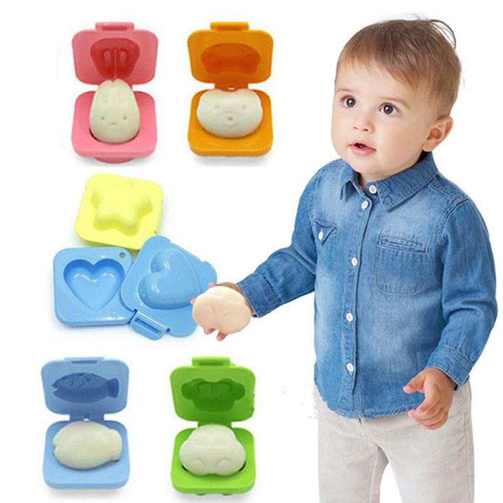 6pc 3D Cartoon Food Mold Set for Kids Meals by HitMyNeed