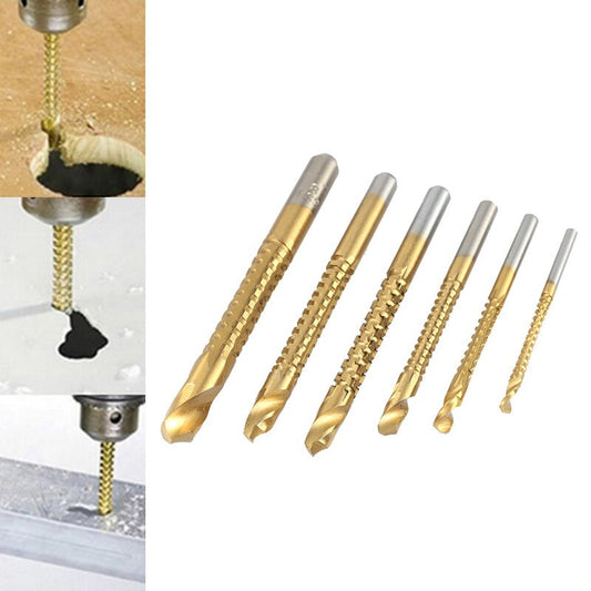 6pc Cobalt Spiral Drill Bit Set (3-8mm) by HitMyNeed
