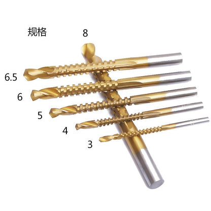 6pc Cobalt Spiral Drill Bit Set (3-8mm) by HitMyNeed