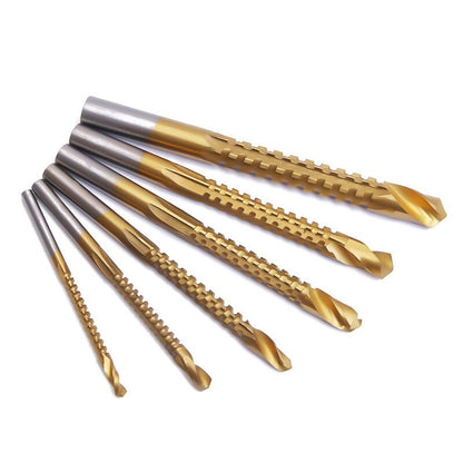 6pc Cobalt Spiral Drill Bit Set (3-8mm) by HitMyNeed