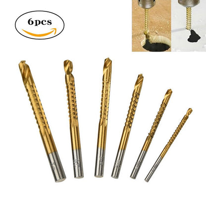 6pc Cobalt Spiral Drill Bit Set (3-8mm) by HitMyNeed