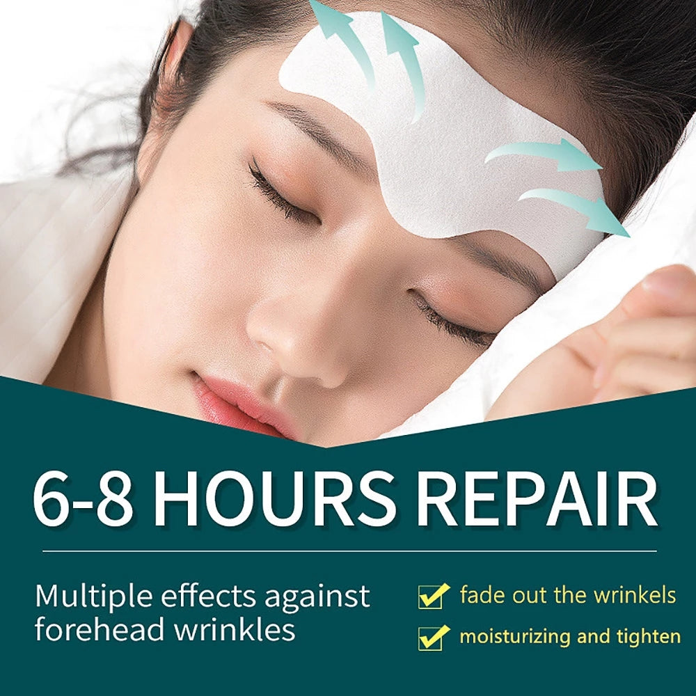 6pcs Forehead Anti-Wrinkle Gel Patches by HitMyNeed