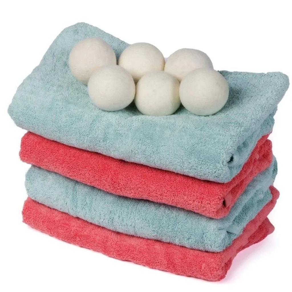 6pcs Wool Dryer Balls Reusable Laundry Softener 5cm by HitMyNeed