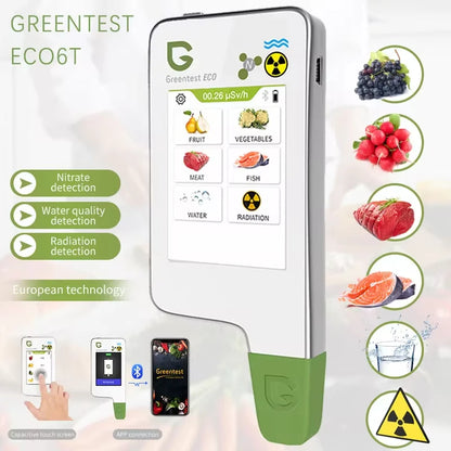 6T Food Safety Detector Nitrate & Radiation Tester by HitMyNeed