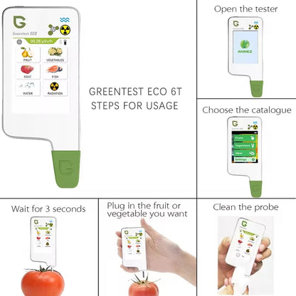 6T Food Safety Detector Nitrate & Radiation Tester by HitMyNeed