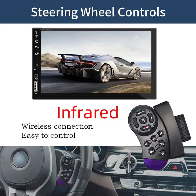 7" 1-DIN Car Stereo with CarPlay & Android Auto by HitMyNeed