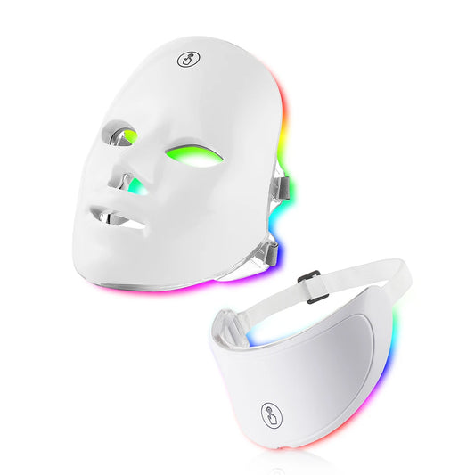 7 Color LED Face & Neck Light Therapy Mask by HitMyNeed