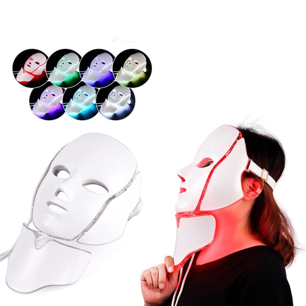 7-Color LED Light Therapy Facial Mask by HitMyNeed