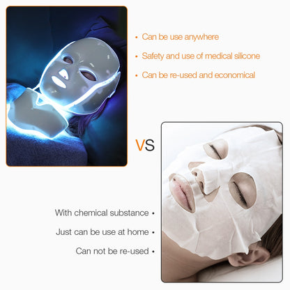 7-Color LED Light Therapy Facial Mask by HitMyNeed
