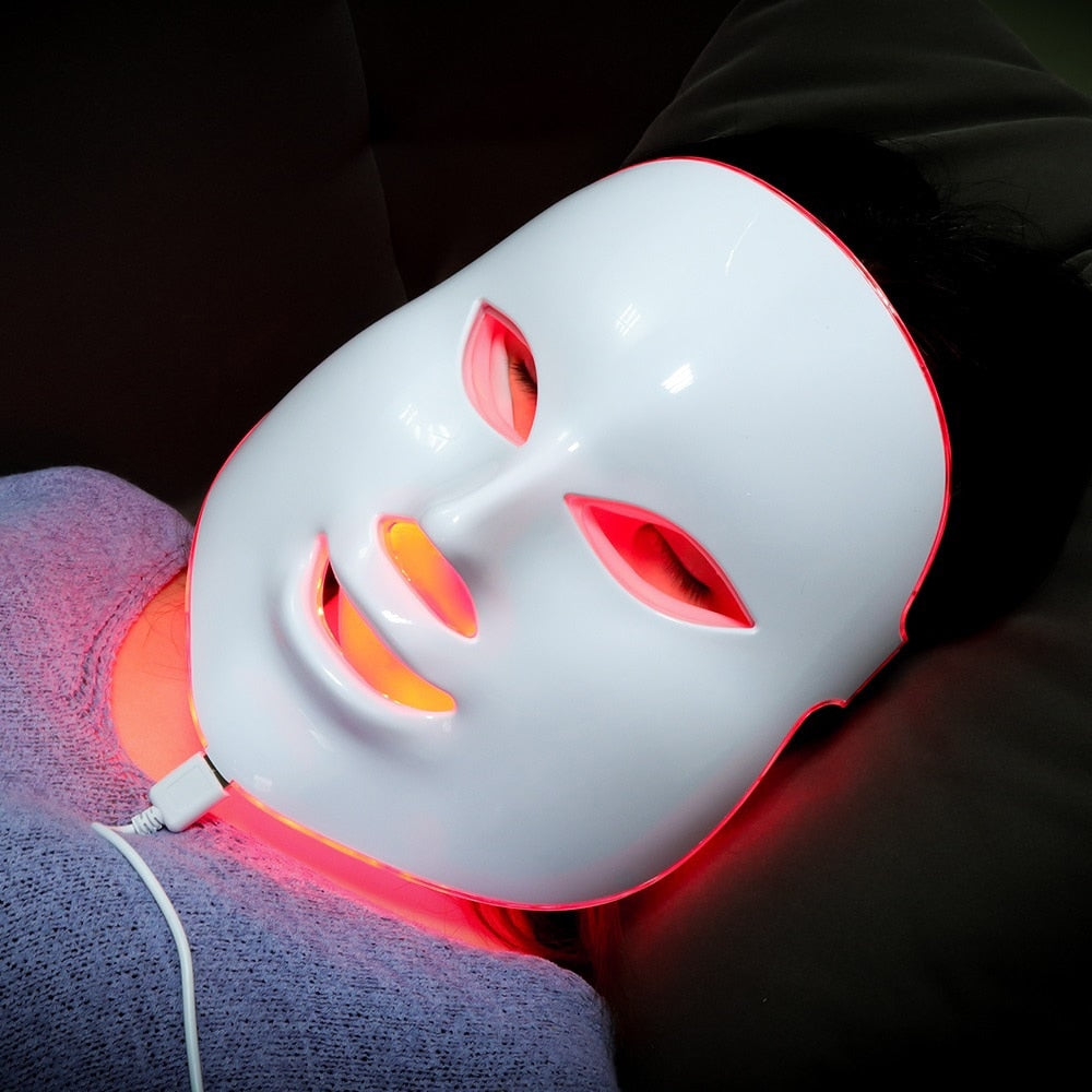7-Color LED Light Therapy Facial Mask by HitMyNeed