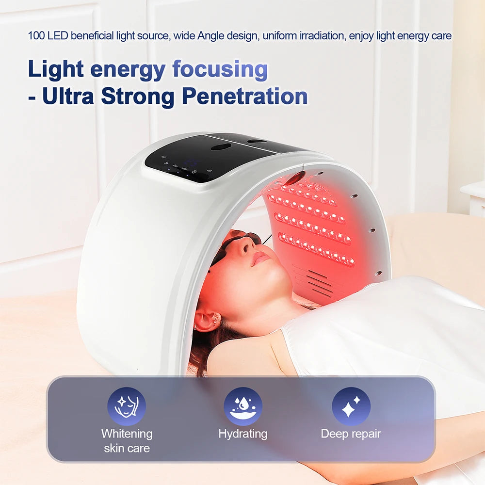 7-Color LED PDT Face & Body Light Therapy Machine by HitMyNeed