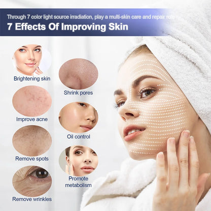 7-Color LED PDT Face & Body Light Therapy Machine by HitMyNeed