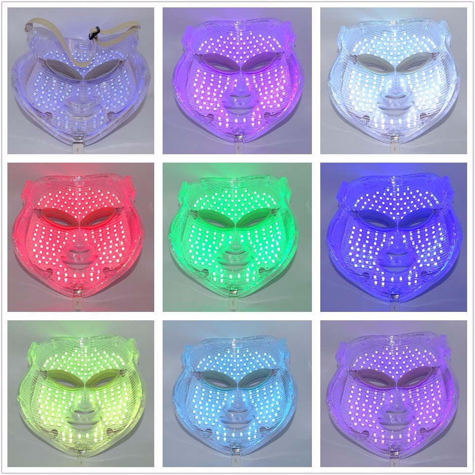 7-Color LED Photon Light Therapy Facial Mask by HitMyNeed