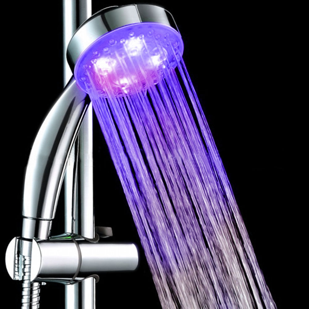 7-Color LED Shower Head with Water-Powered Lights by HitMyNeed