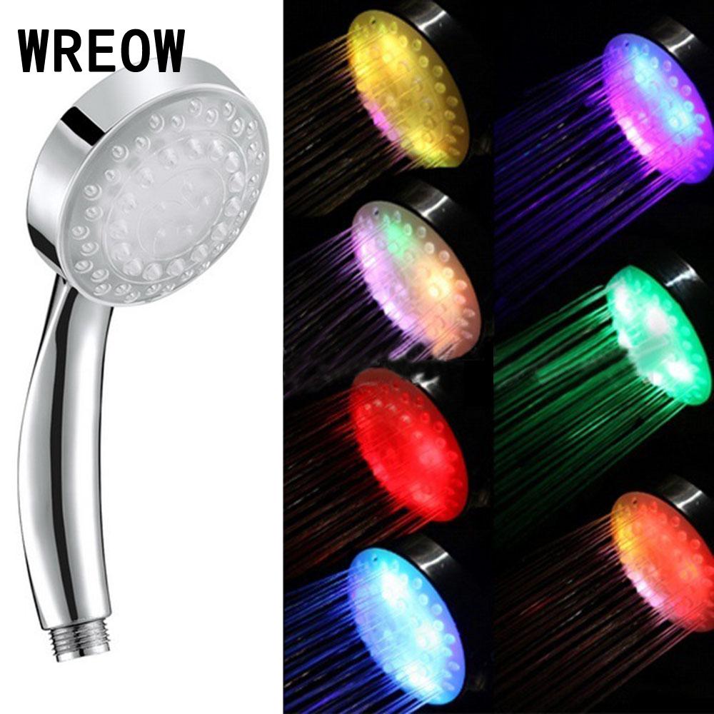7-Color LED Shower Head with Water-Powered Lights by HitMyNeed