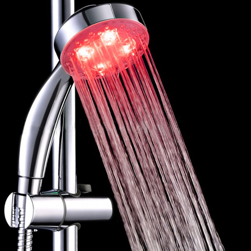 7-Color LED Shower Head with Water-Powered Lights by HitMyNeed