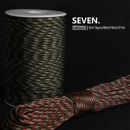 7 Core 550 Paracord Rope 4mm for Outdoor Use by HitMyNeed