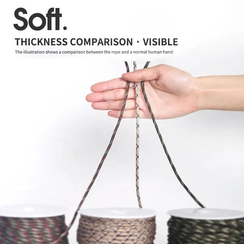 7 Core 550 Paracord Rope 4mm for Outdoor Use by HitMyNeed