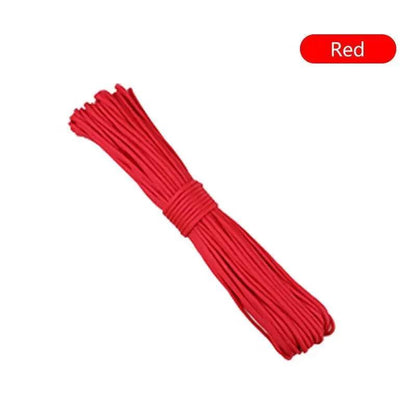 7 Core 550 Paracord Rope 4mm for Outdoor Use red by HitMyNeed