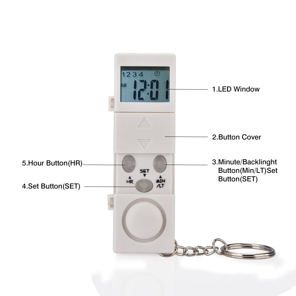 7 Day LED Pill Box Reminder with Detachable Alarm by HitMyNeed