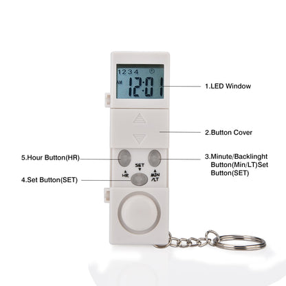 7 Day LED Pill Box Reminder with Detachable Alarm by HitMyNeed