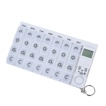 7 Day LED Pill Box Reminder with Detachable Alarm by HitMyNeed