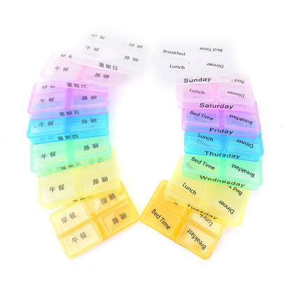 7 Day Pill Organizer with 24 Compartments by HitMyNeed