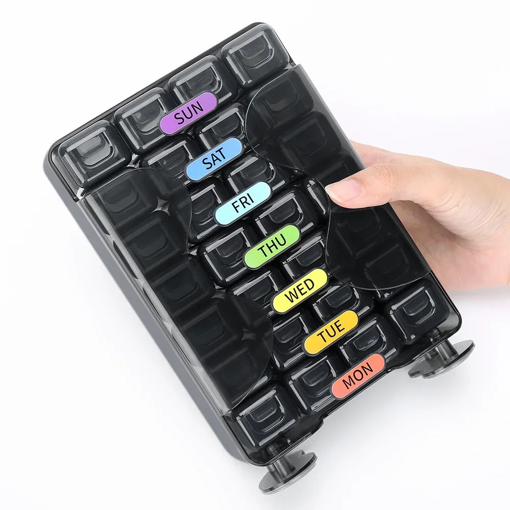 7-Day Pill Organizer with 3 Daily Compartments by HitMyNeed