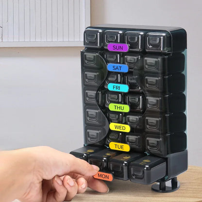 7-Day Pill Organizer with 3 Daily Compartments by HitMyNeed
