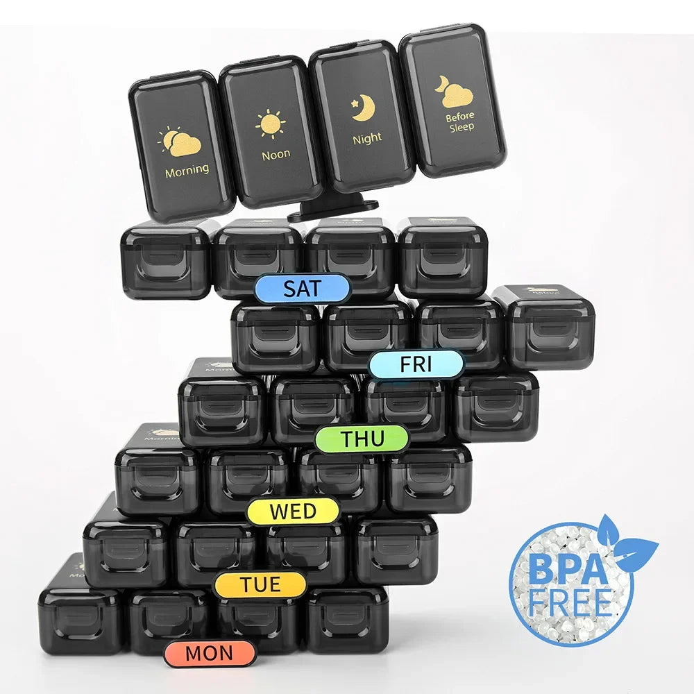 7-Day Pill Organizer with 3 Daily Compartments by HitMyNeed