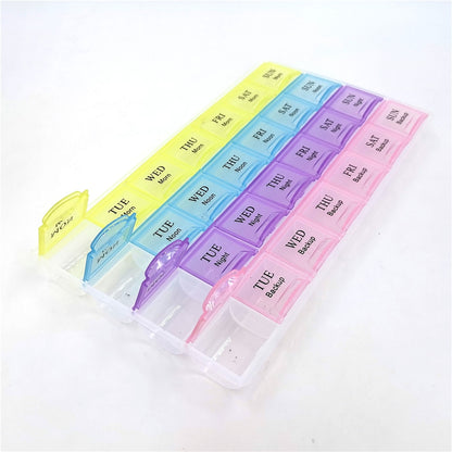 7 Day Pill Organizer with 4 Daily Compartments by HitMyNeed