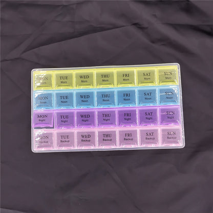 7 Day Pill Organizer with 4 Daily Compartments by HitMyNeed