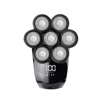 7-Head Rechargeable Electric Bald Head Shaver for Men by HitMyNeed