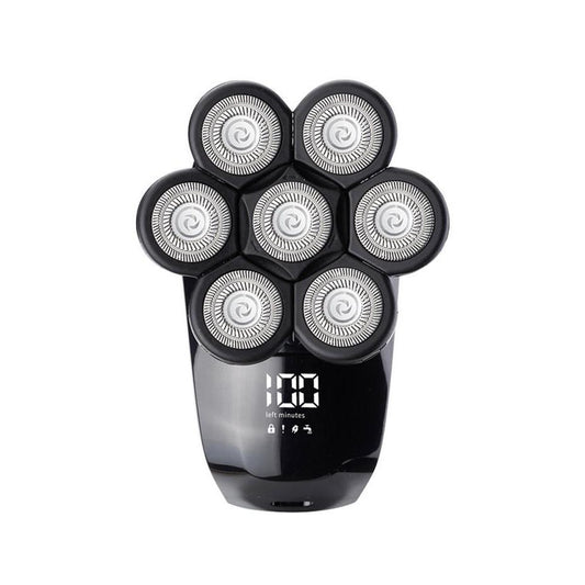 7-Head Rechargeable Electric Bald Head Shaver for Men by HitMyNeed