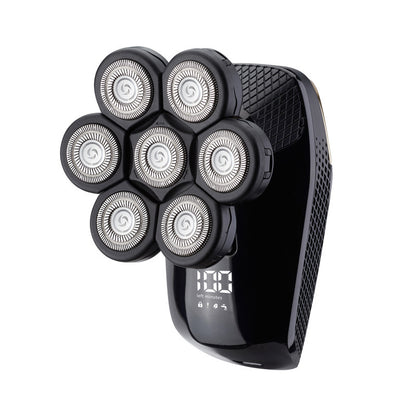7-Head Rechargeable Electric Bald Head Shaver for Men by HitMyNeed