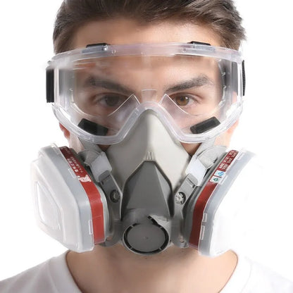 7-in-1 6200 Reusable Half Face Respirator Mask Set by HitMyNeed