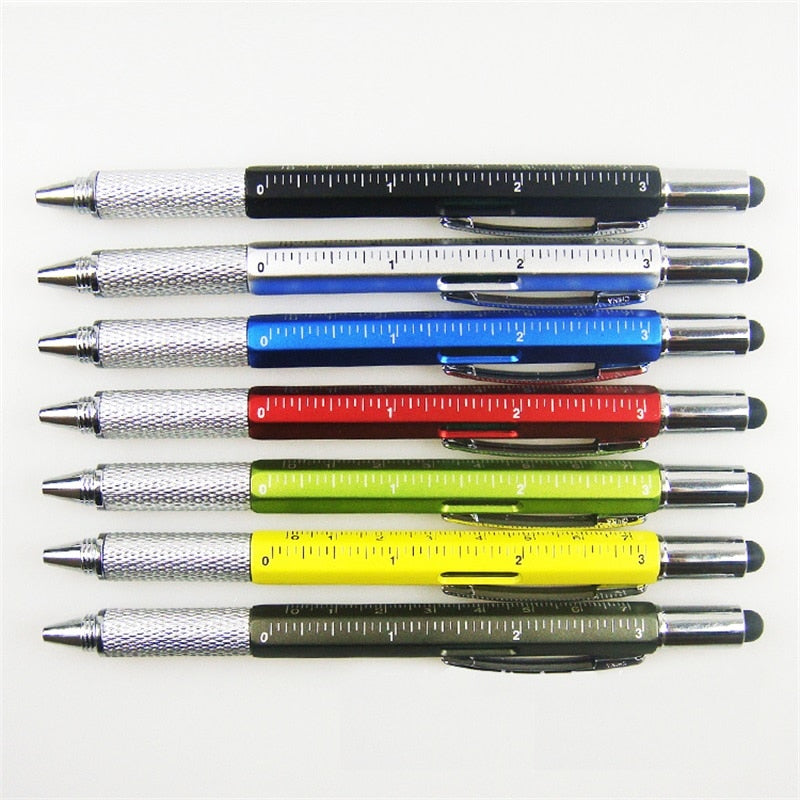 7-in-1 Multifunction Ballpoint Pen with Stylus & Tools by HitMyNeed