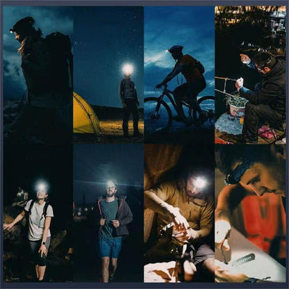 7-LED Rechargeable Waterproof Headlamp, 4 Modes by HitMyNeed