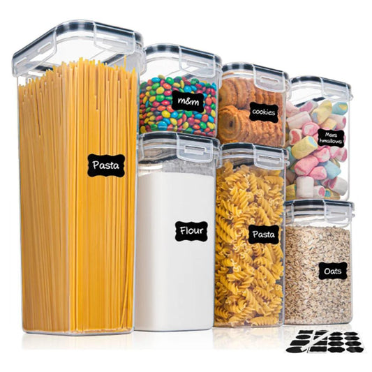 7-Piece BPA-Free Kitchen Food Storage Container Set by HitMyNeed