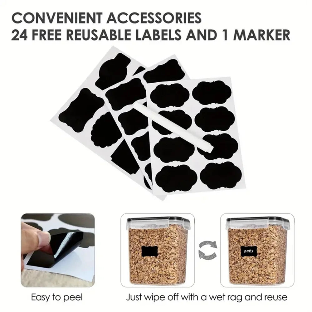 7-Piece BPA-Free Kitchen Food Storage Container Set by HitMyNeed