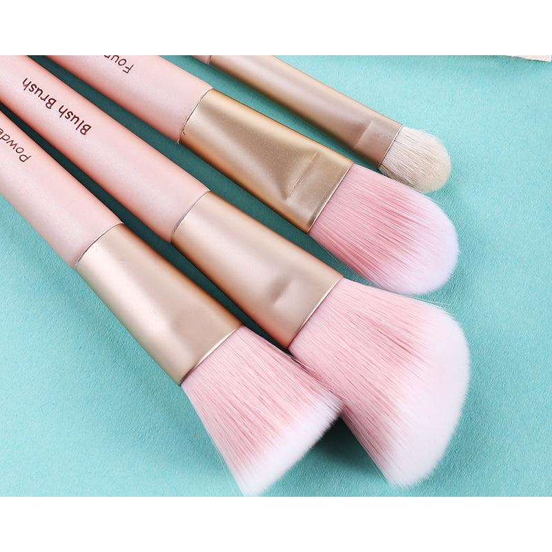 7-Piece Cosmetic Makeup Brush Kit with Tin Case by HitMyNeed